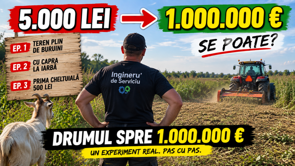 De la 5.000 lei la 1.000.000 € cu 7.000 m² – Experimentul meu